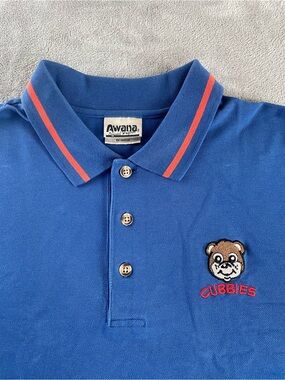 Embroidered Awana Official Uniform Cubbies Polo Shirt Men’s XL Chest Logo